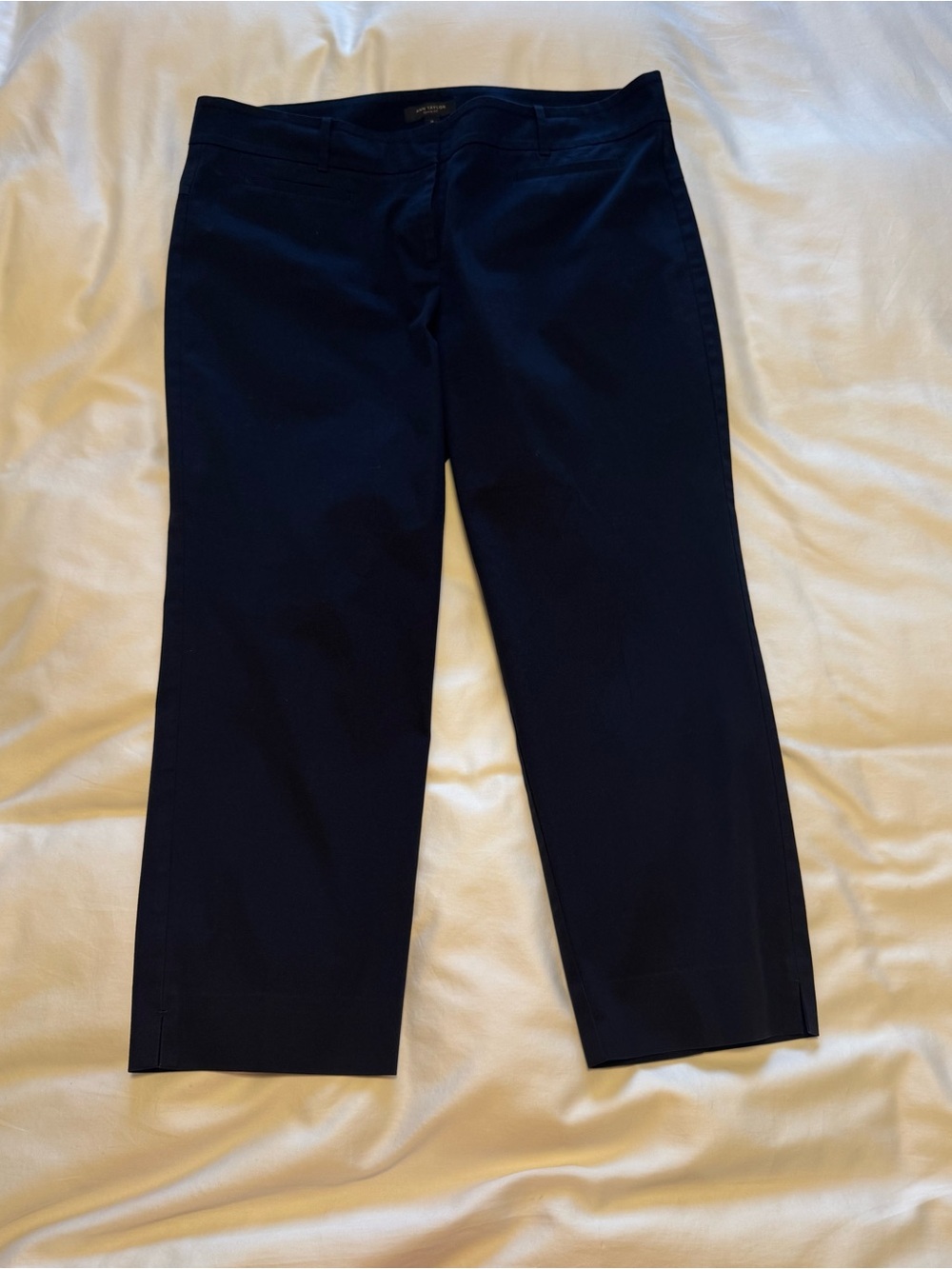 Ann Taylor Women's Navy Devin Fit Ankle Dress Pants